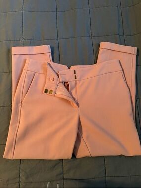 LOFT Blush Pink Tailored Marisa Fit Dress Pants